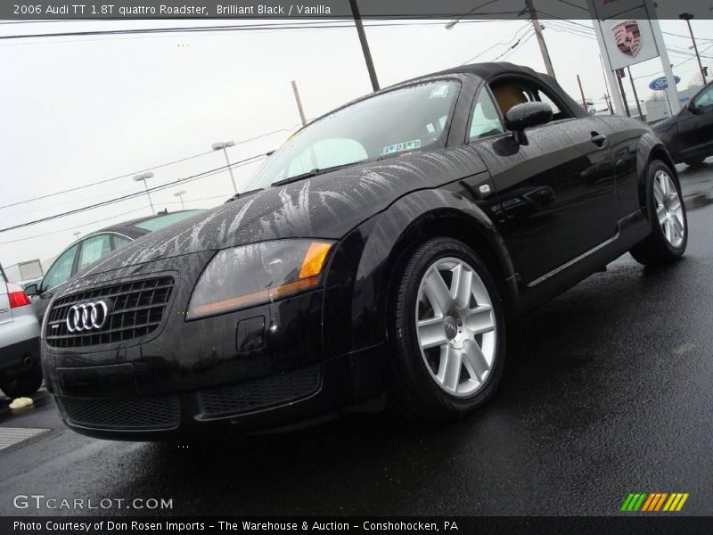Brilliant Black / Vanilla 2006 Audi TT 1.8T quattro Roadster