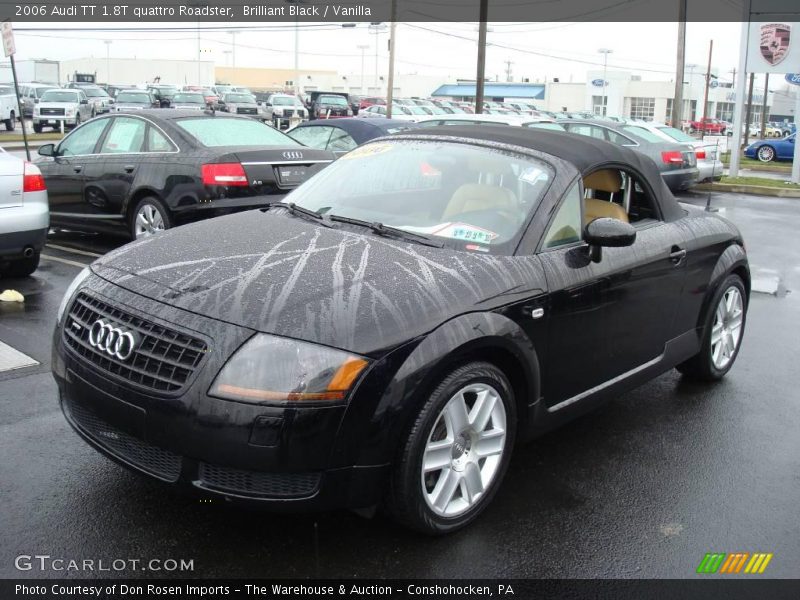 Brilliant Black / Vanilla 2006 Audi TT 1.8T quattro Roadster