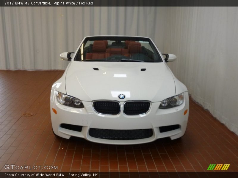 Alpine White / Fox Red 2012 BMW M3 Convertible