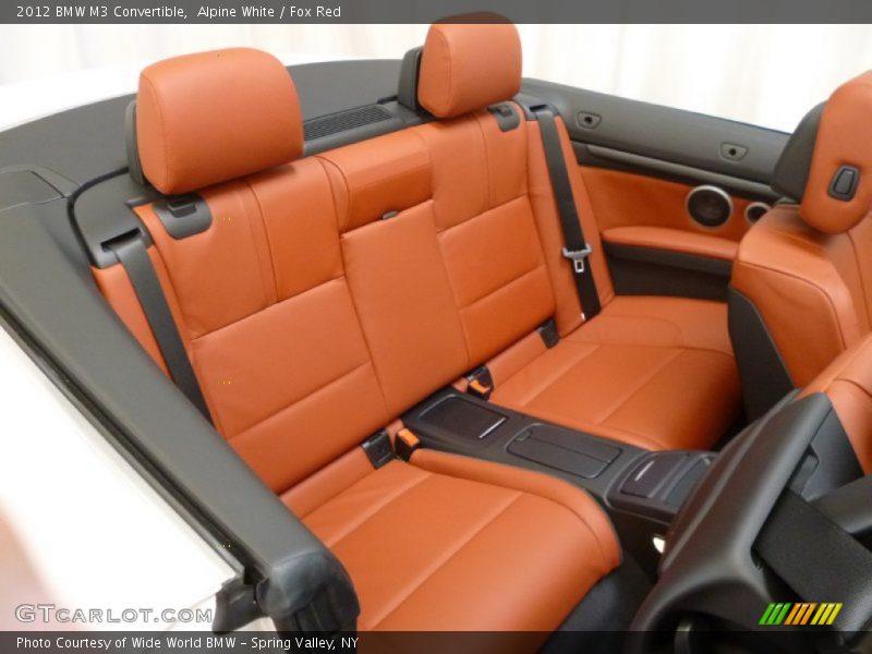Rear Seat of 2012 M3 Convertible