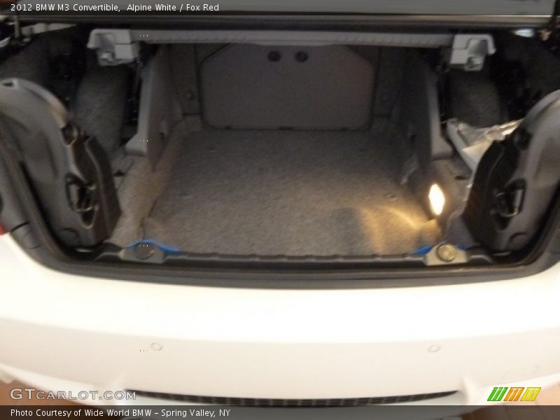 Alpine White / Fox Red 2012 BMW M3 Convertible