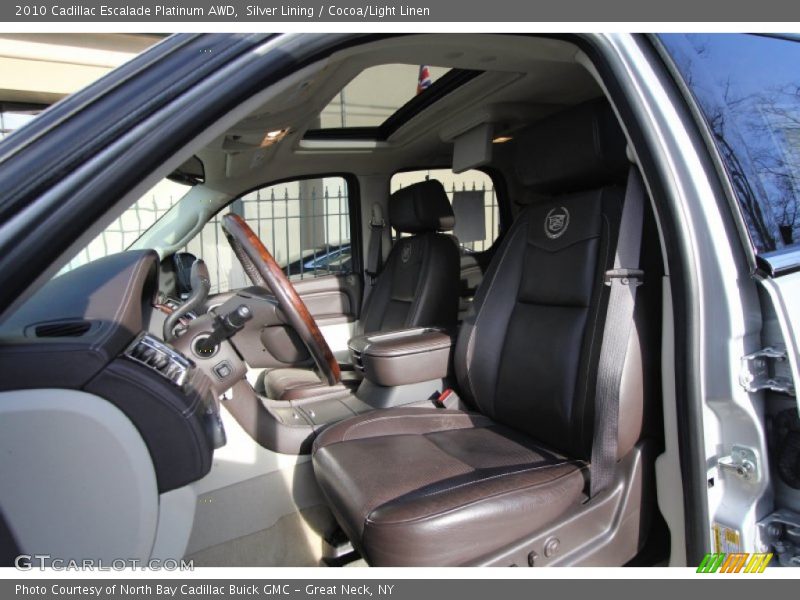 Silver Lining / Cocoa/Light Linen 2010 Cadillac Escalade Platinum AWD