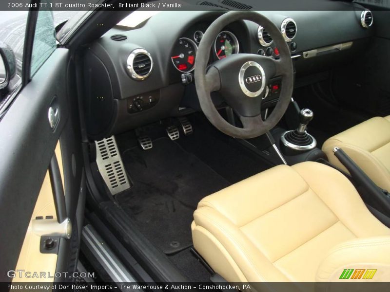 Brilliant Black / Vanilla 2006 Audi TT 1.8T quattro Roadster