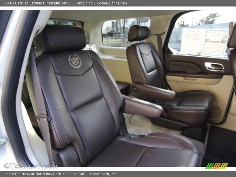 Silver Lining / Cocoa/Light Linen 2010 Cadillac Escalade Platinum AWD