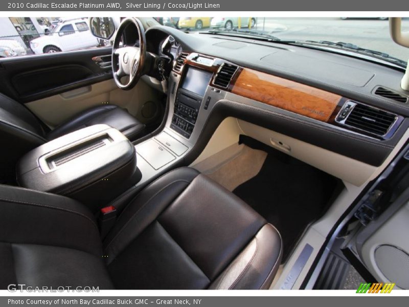 Silver Lining / Cocoa/Light Linen 2010 Cadillac Escalade Platinum AWD
