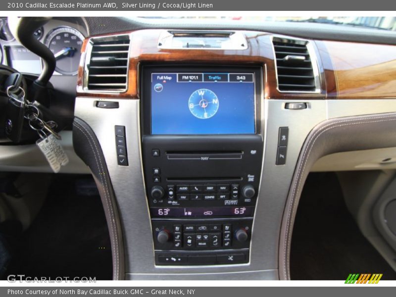Silver Lining / Cocoa/Light Linen 2010 Cadillac Escalade Platinum AWD