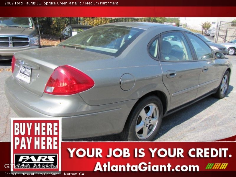 Spruce Green Metallic / Medium Parchment 2002 Ford Taurus SE