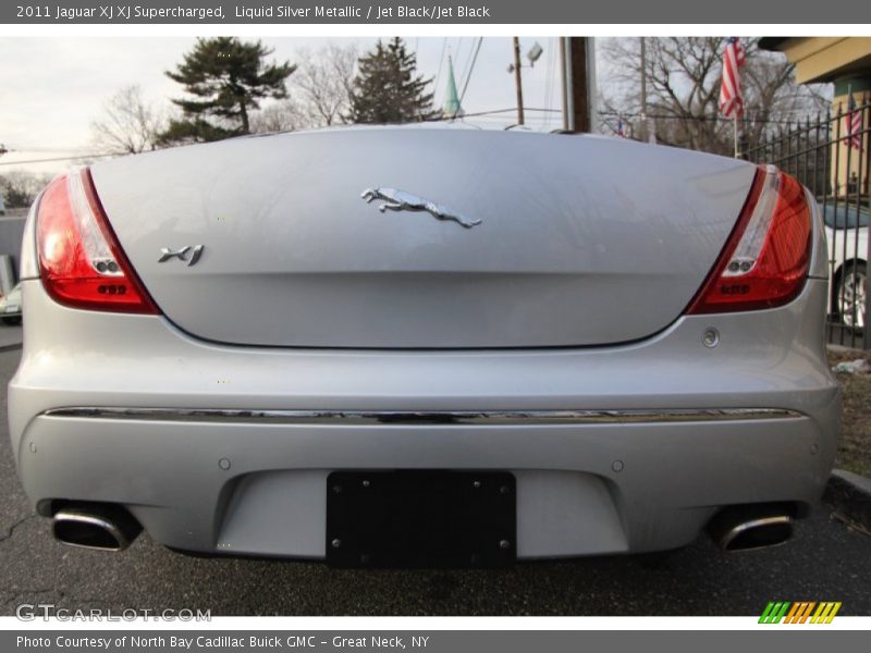 Liquid Silver Metallic / Jet Black/Jet Black 2011 Jaguar XJ XJ Supercharged