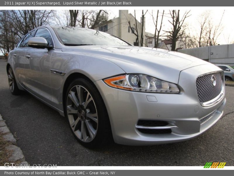 Liquid Silver Metallic / Jet Black/Jet Black 2011 Jaguar XJ XJ Supercharged