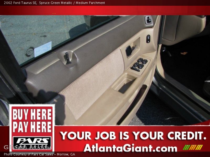 Spruce Green Metallic / Medium Parchment 2002 Ford Taurus SE
