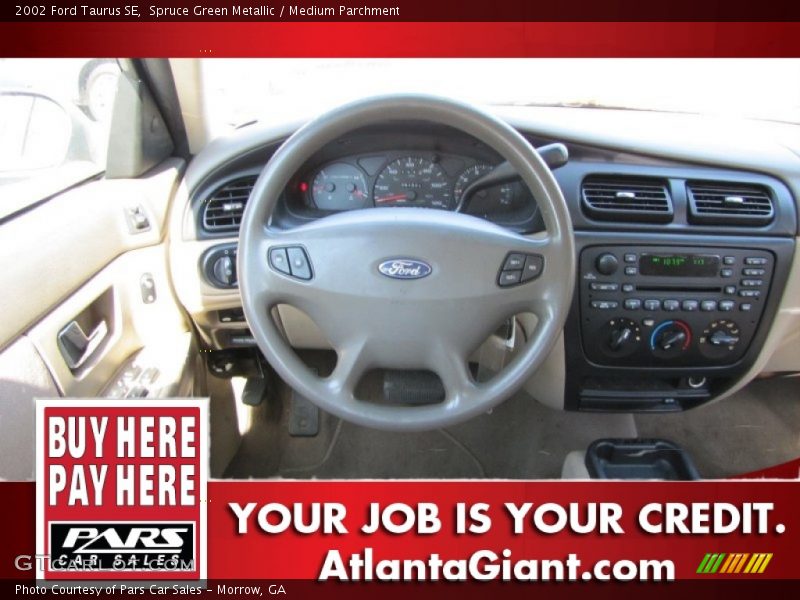 Spruce Green Metallic / Medium Parchment 2002 Ford Taurus SE