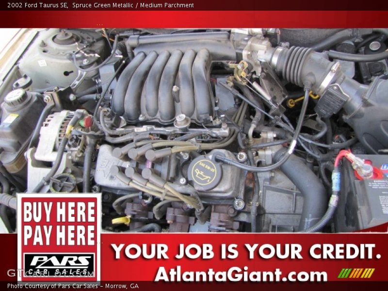 Spruce Green Metallic / Medium Parchment 2002 Ford Taurus SE
