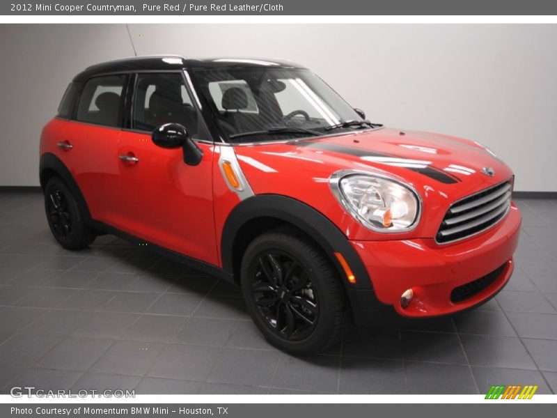 Pure Red / Pure Red Leather/Cloth 2012 Mini Cooper Countryman
