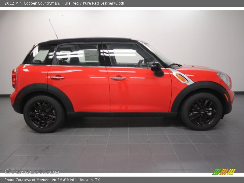Pure Red / Pure Red Leather/Cloth 2012 Mini Cooper Countryman