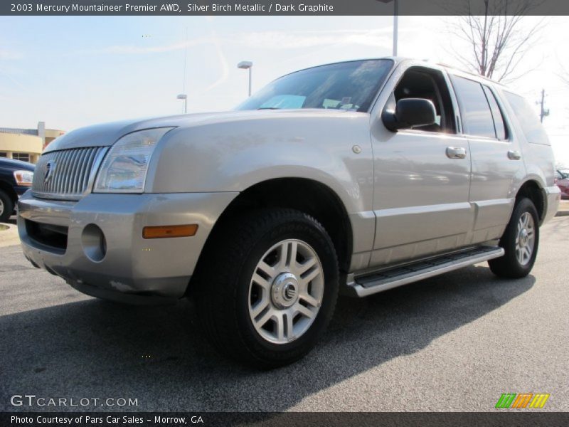 Silver Birch Metallic / Dark Graphite 2003 Mercury Mountaineer Premier AWD