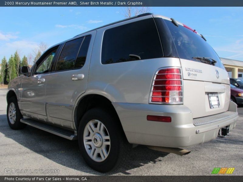 Silver Birch Metallic / Dark Graphite 2003 Mercury Mountaineer Premier AWD