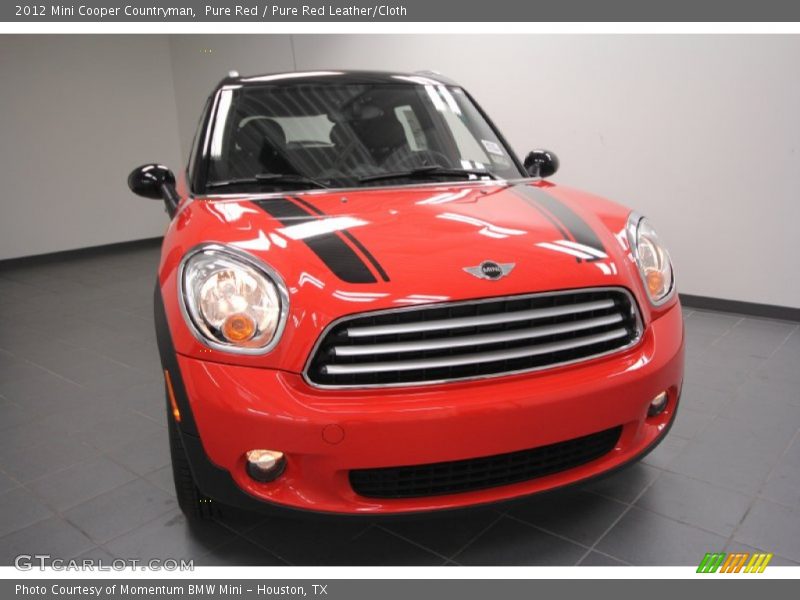 Pure Red / Pure Red Leather/Cloth 2012 Mini Cooper Countryman