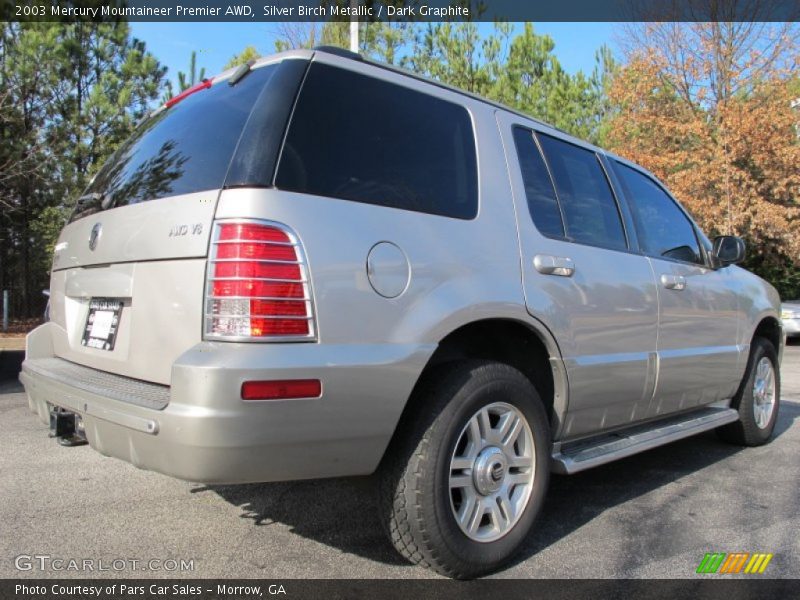 Silver Birch Metallic / Dark Graphite 2003 Mercury Mountaineer Premier AWD
