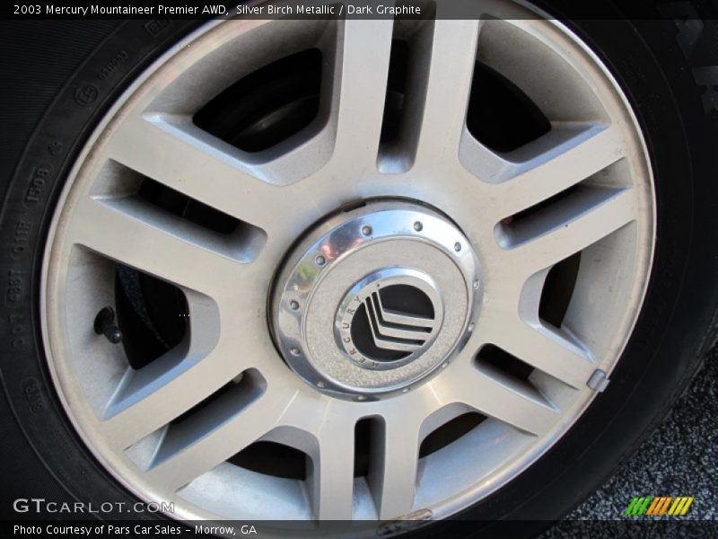 Silver Birch Metallic / Dark Graphite 2003 Mercury Mountaineer Premier AWD