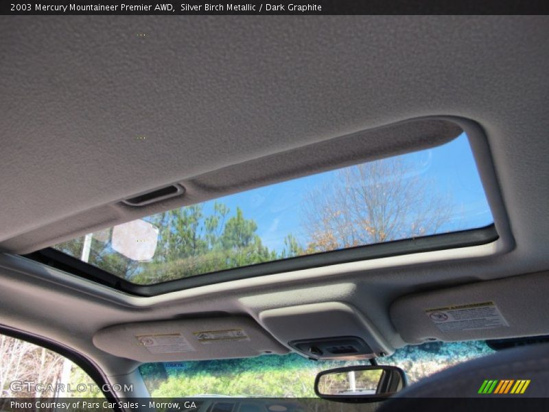 Silver Birch Metallic / Dark Graphite 2003 Mercury Mountaineer Premier AWD