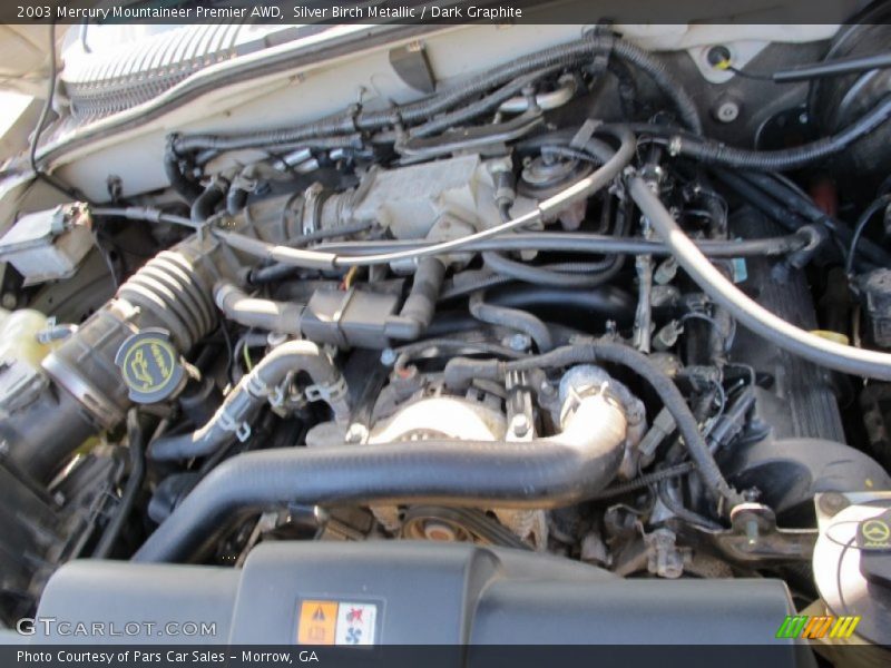 Silver Birch Metallic / Dark Graphite 2003 Mercury Mountaineer Premier AWD