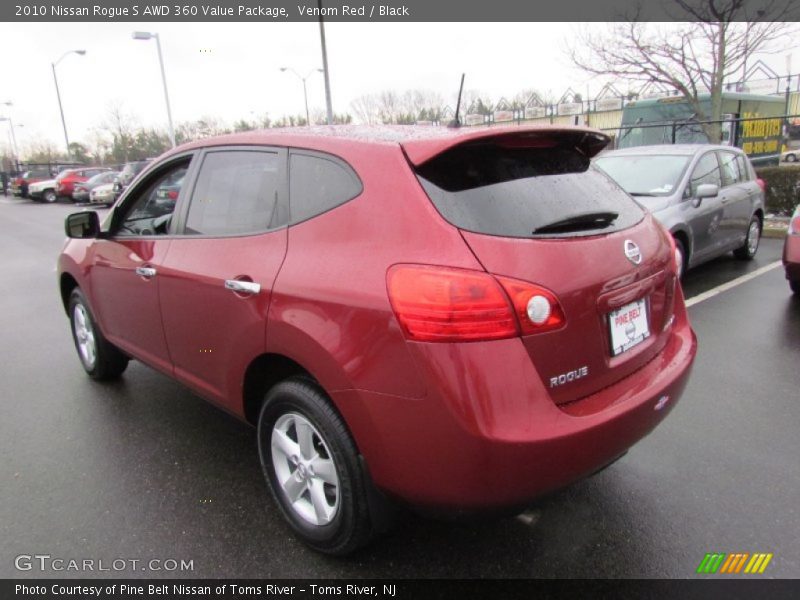 Venom Red / Black 2010 Nissan Rogue S AWD 360 Value Package