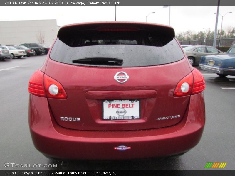 Venom Red / Black 2010 Nissan Rogue S AWD 360 Value Package