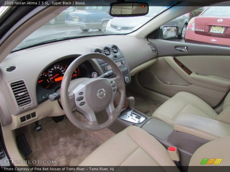 Super Black / Blond 2009 Nissan Altima 2.5 SL