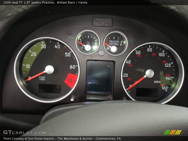 Brilliant Black / Vanilla 2006 Audi TT 1.8T quattro Roadster