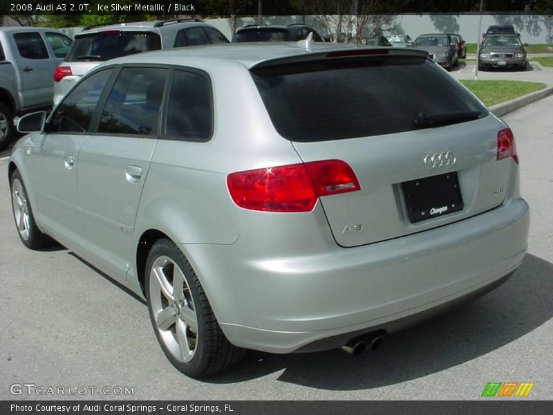 Ice Silver Metallic / Black 2008 Audi A3 2.0T