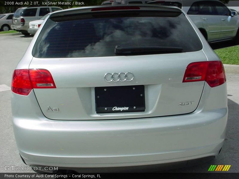 Ice Silver Metallic / Black 2008 Audi A3 2.0T