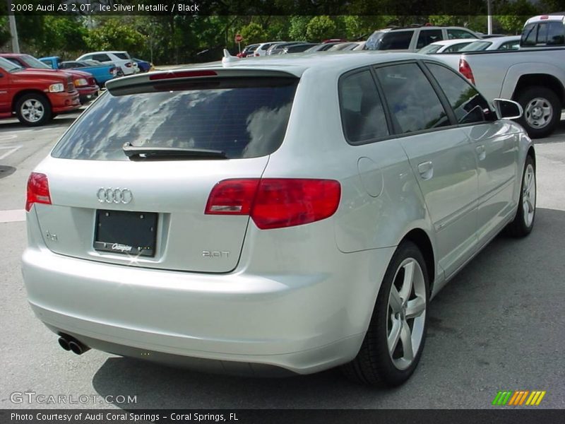Ice Silver Metallic / Black 2008 Audi A3 2.0T