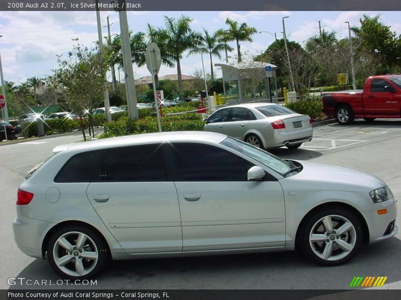 Ice Silver Metallic / Black 2008 Audi A3 2.0T