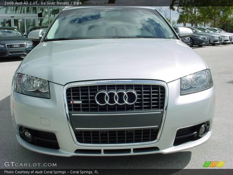 Ice Silver Metallic / Black 2008 Audi A3 2.0T