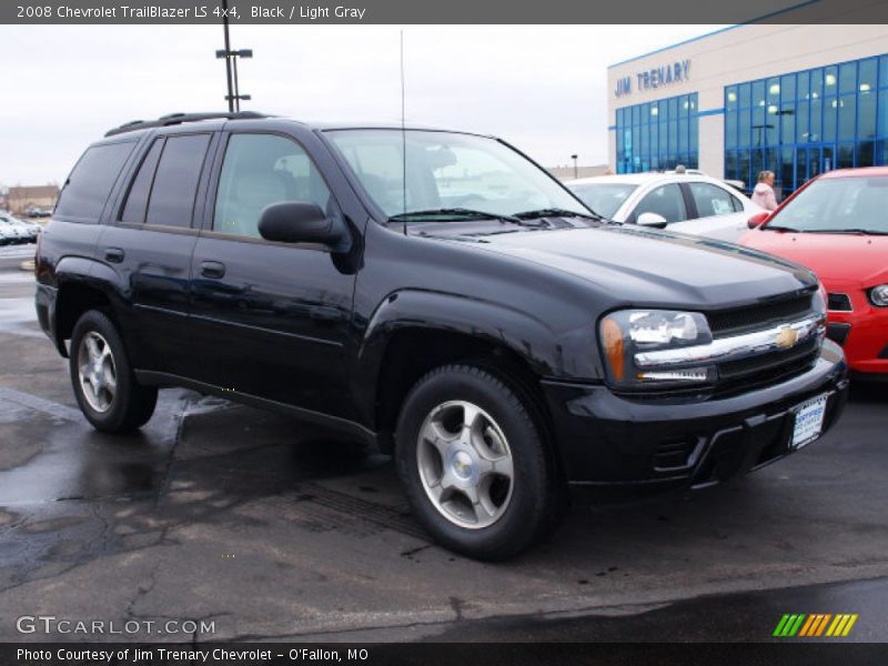Black / Light Gray 2008 Chevrolet TrailBlazer LS 4x4