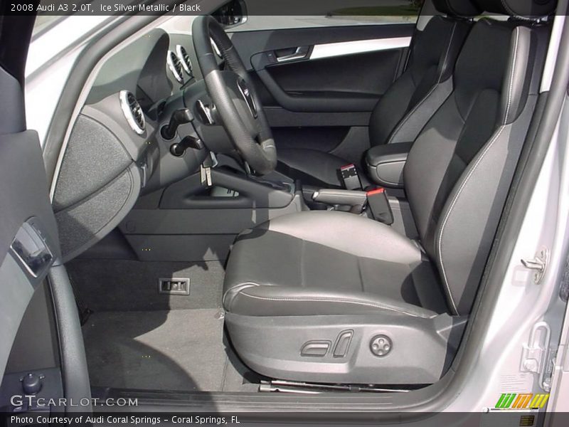 Ice Silver Metallic / Black 2008 Audi A3 2.0T