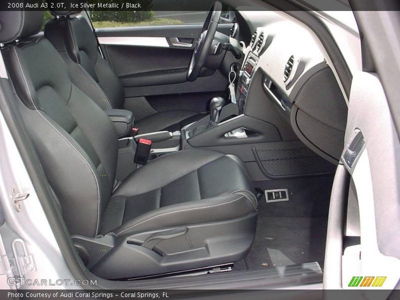 Ice Silver Metallic / Black 2008 Audi A3 2.0T