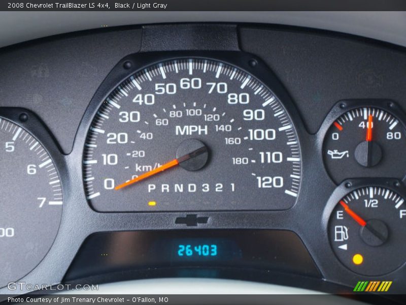 Black / Light Gray 2008 Chevrolet TrailBlazer LS 4x4