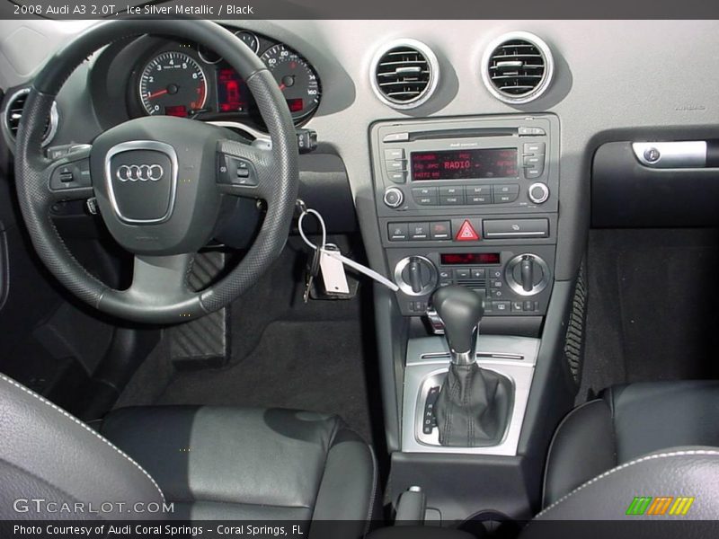 Ice Silver Metallic / Black 2008 Audi A3 2.0T