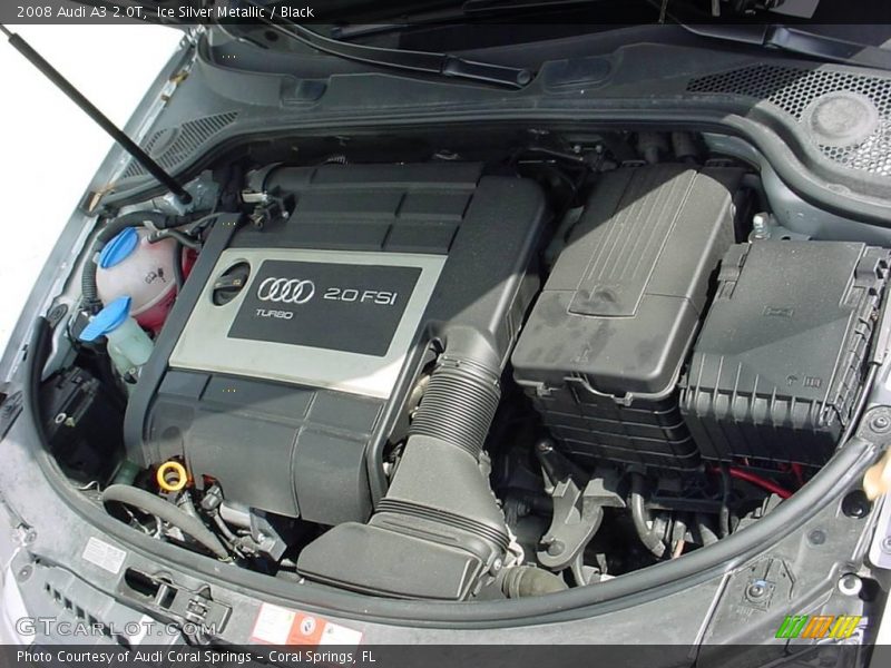 Ice Silver Metallic / Black 2008 Audi A3 2.0T