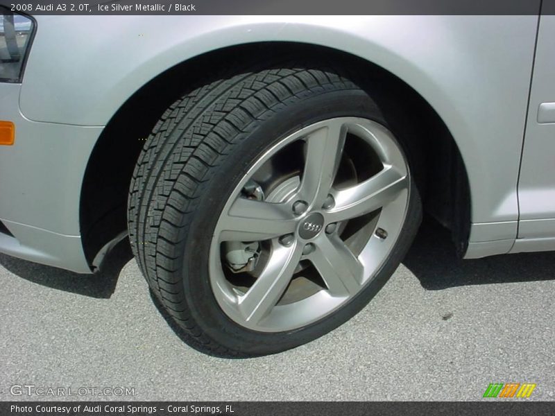 Ice Silver Metallic / Black 2008 Audi A3 2.0T