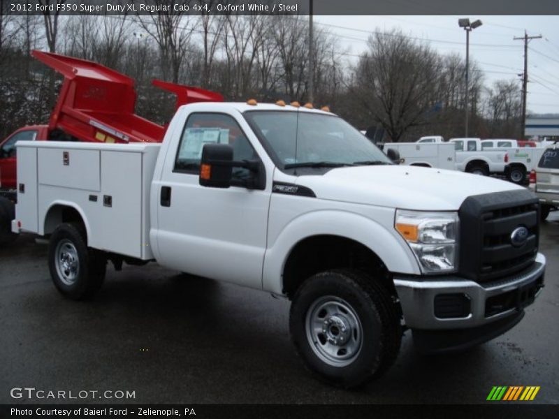 Oxford White / Steel 2012 Ford F350 Super Duty XL Regular Cab 4x4