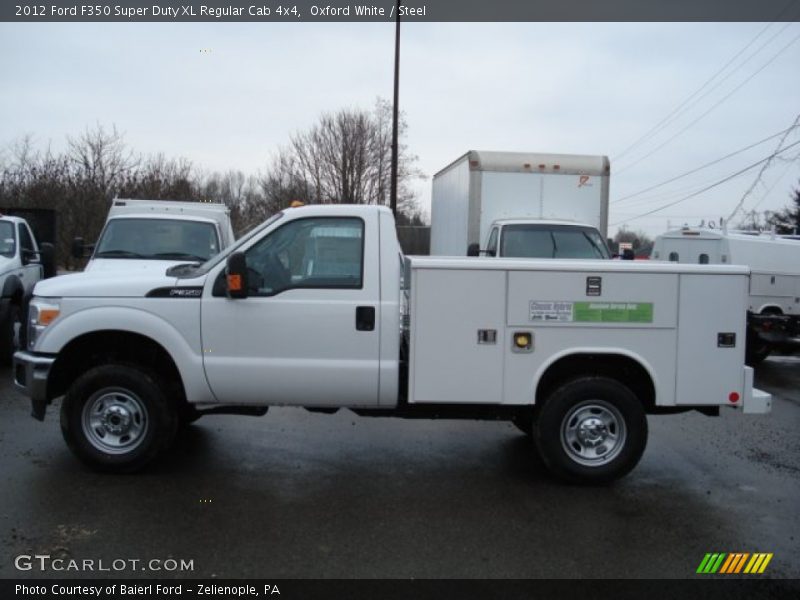 Oxford White / Steel 2012 Ford F350 Super Duty XL Regular Cab 4x4