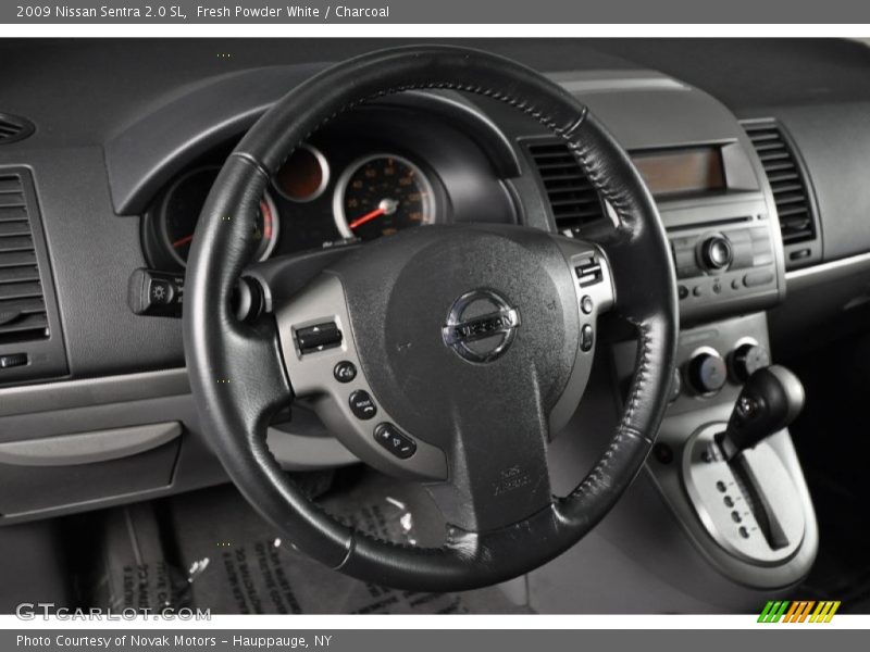 Fresh Powder White / Charcoal 2009 Nissan Sentra 2.0 SL