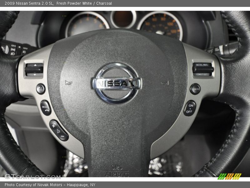 Fresh Powder White / Charcoal 2009 Nissan Sentra 2.0 SL