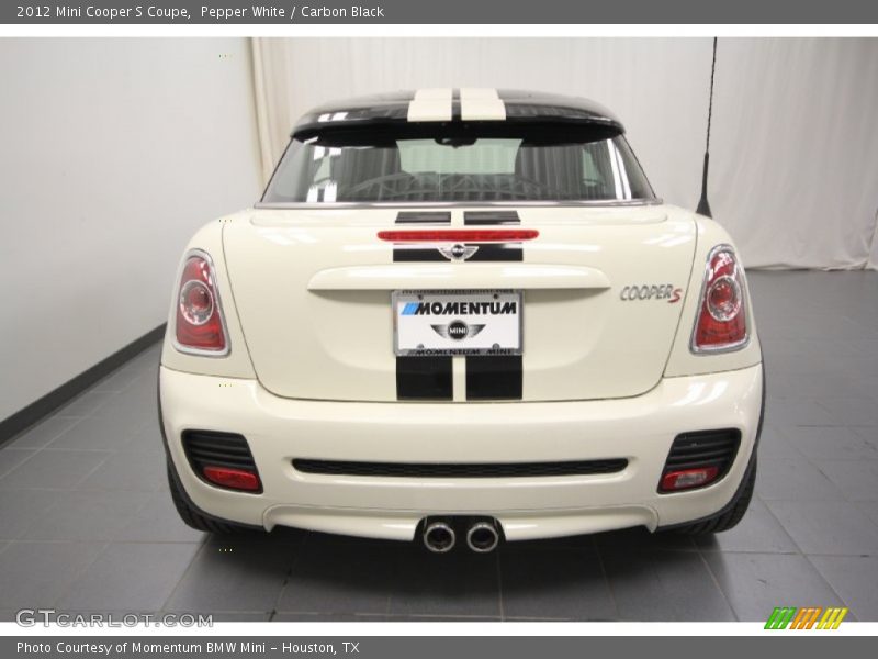 Pepper White / Carbon Black 2012 Mini Cooper S Coupe