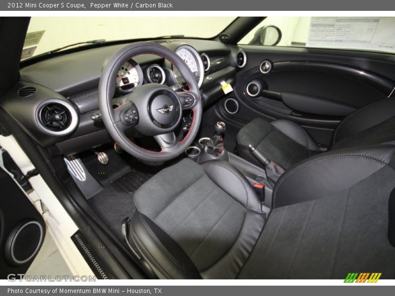  2012 Cooper S Coupe Carbon Black Interior