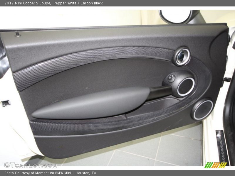 Pepper White / Carbon Black 2012 Mini Cooper S Coupe