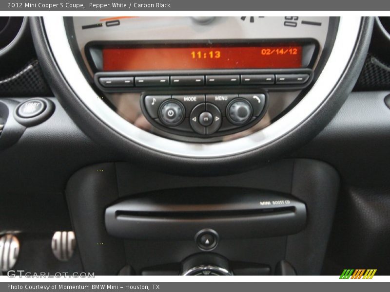 Pepper White / Carbon Black 2012 Mini Cooper S Coupe