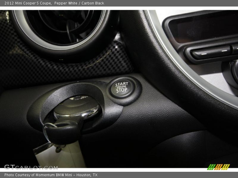 Pepper White / Carbon Black 2012 Mini Cooper S Coupe